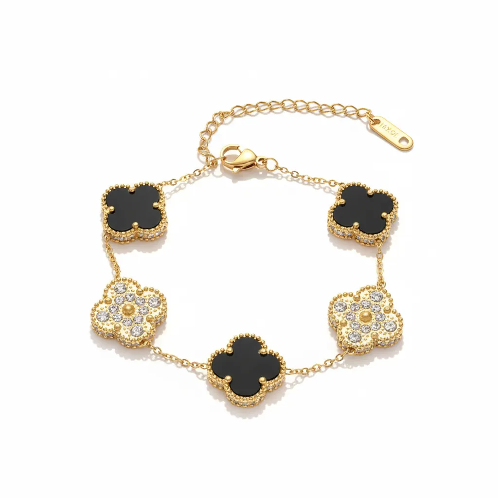 enamal & stone bracelets chain